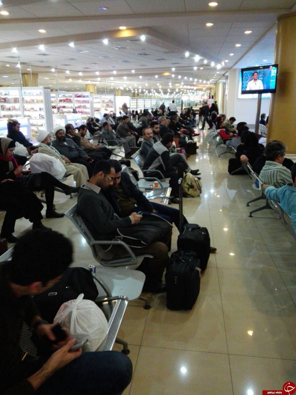 عکس/ سرگردانی مسافران در فرودگاه مشهد
