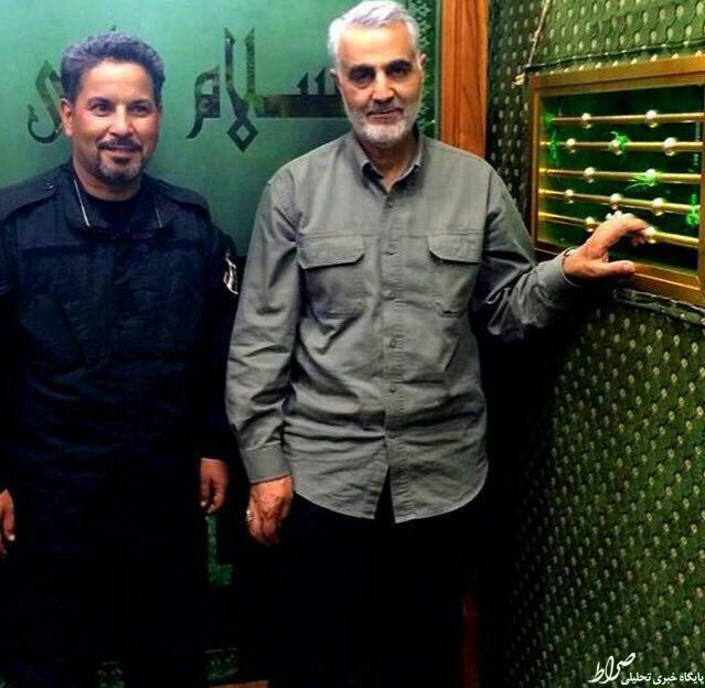 عکس/حاج‌قاسم کنارضریح امامین‌عسگریین(ع)