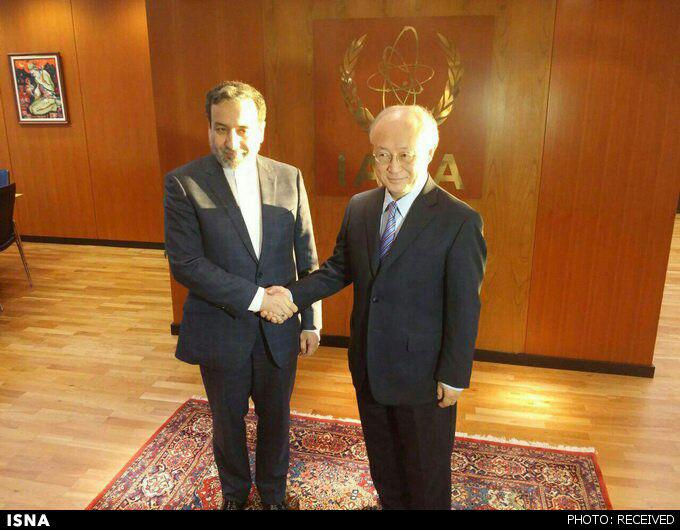 عکس/ دیدار عراقچی و آمانو در وین