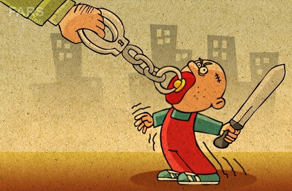 کاریکاتور/کوچکترین زورگیر تهران دستگیر شد