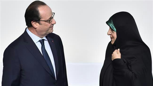 عکس/ ابتکار و اولاند در یک قاب عکس/ ابتکار و اولاند در یک قاب