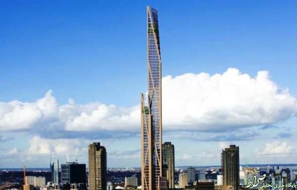 بلندترین آسمانخراش چوبی دنیا +عکس