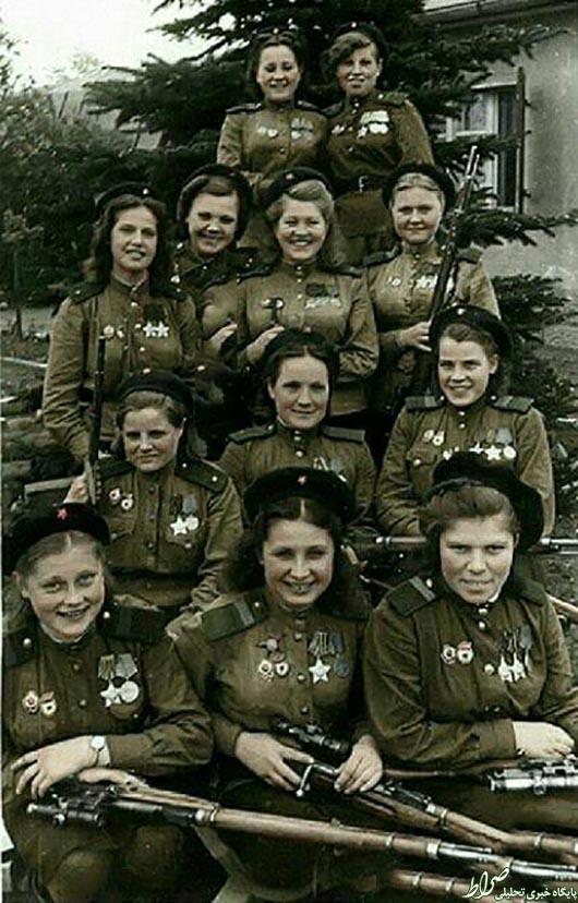 عکس/ تک تیراندازان زن در جنگ جهانی عکس/ تک تیراندازان زن در جنگ جهانی