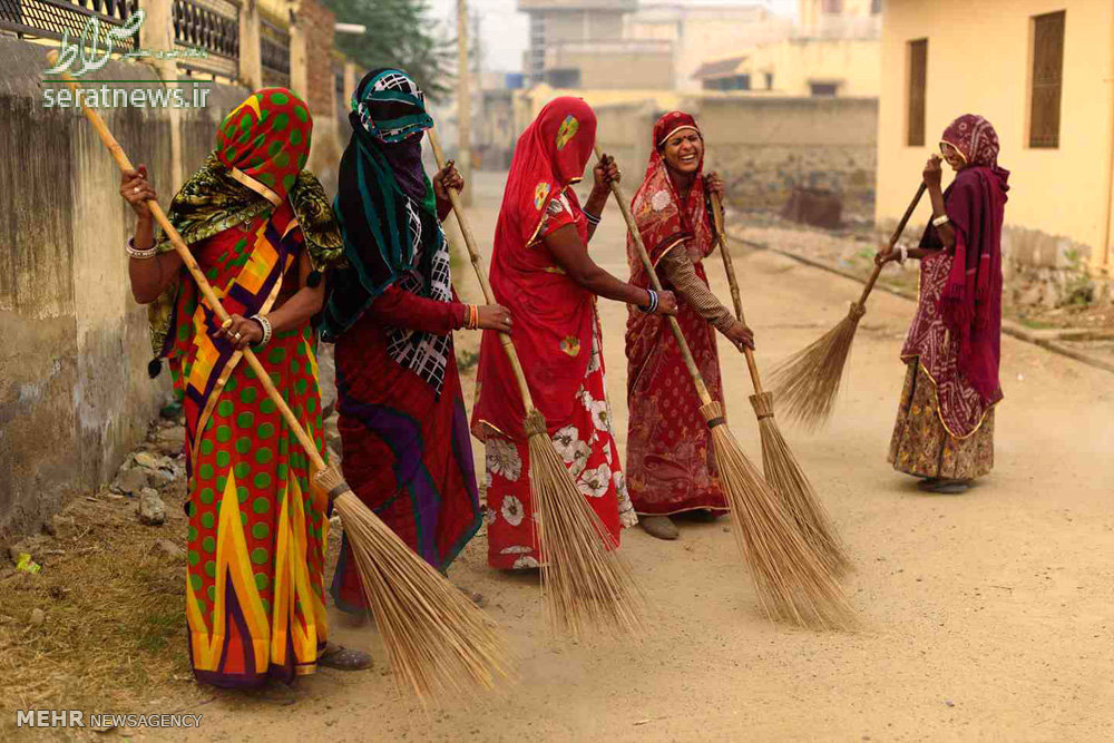 عکس/زنان روستایی هند در راجستان