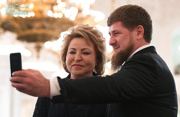 عکس/ سلفی رهبر چچن با خانم رئیس عکس/ سلفی رهبر چچن با خانم رئیس