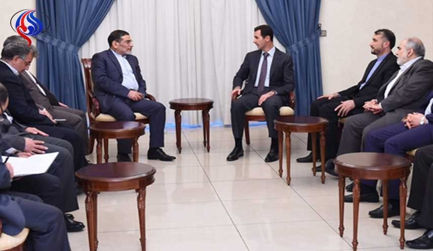 عکس/ دیدار شمخانی با بشار اسد در دمشق عکس/ دیدار شمخانی با بشار اسد در دمشق