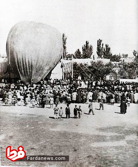 عکس/ پرواز بالن در تبریز در ۱۲۲ سال قبل