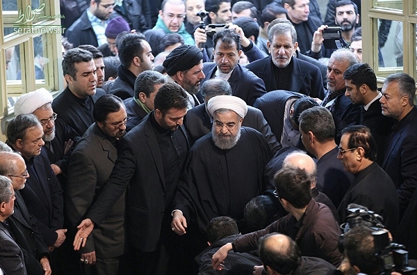 عکس/ روحانی در مراسم بزرگداشت هاشمی رفسنجانی