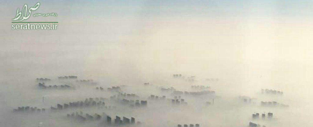 عکس/ تصویر سی‌ان‌ان از آلودگی هوای پکن