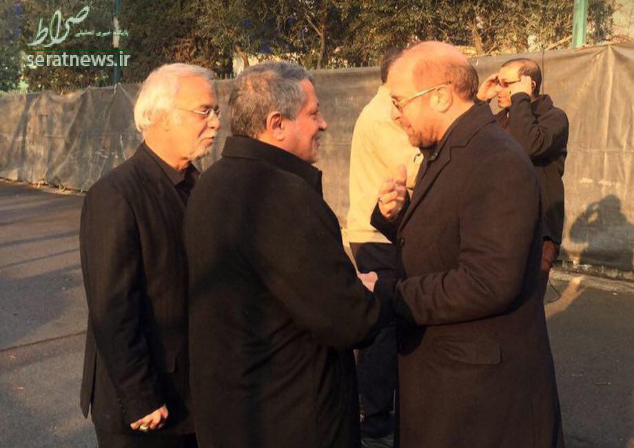 عکس/ تسليت قالي‌باف به محسن هاشمي