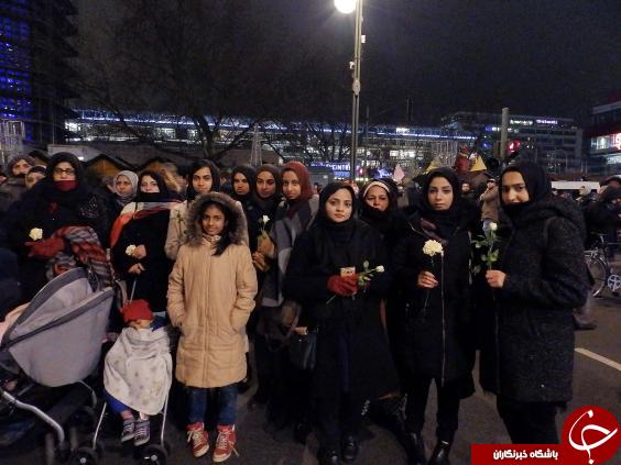 پاسخ زیبای مسلمانان مقیم برلین به حادثه اخیر+تصاویر