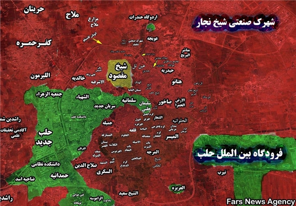 «حلب» از 91 تا 95، از اشغال تا آزادی +نقشه