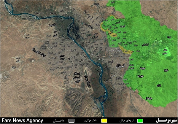 عملکرد دو ماهه‌ عملیات آزادسازی موصل + نقشه