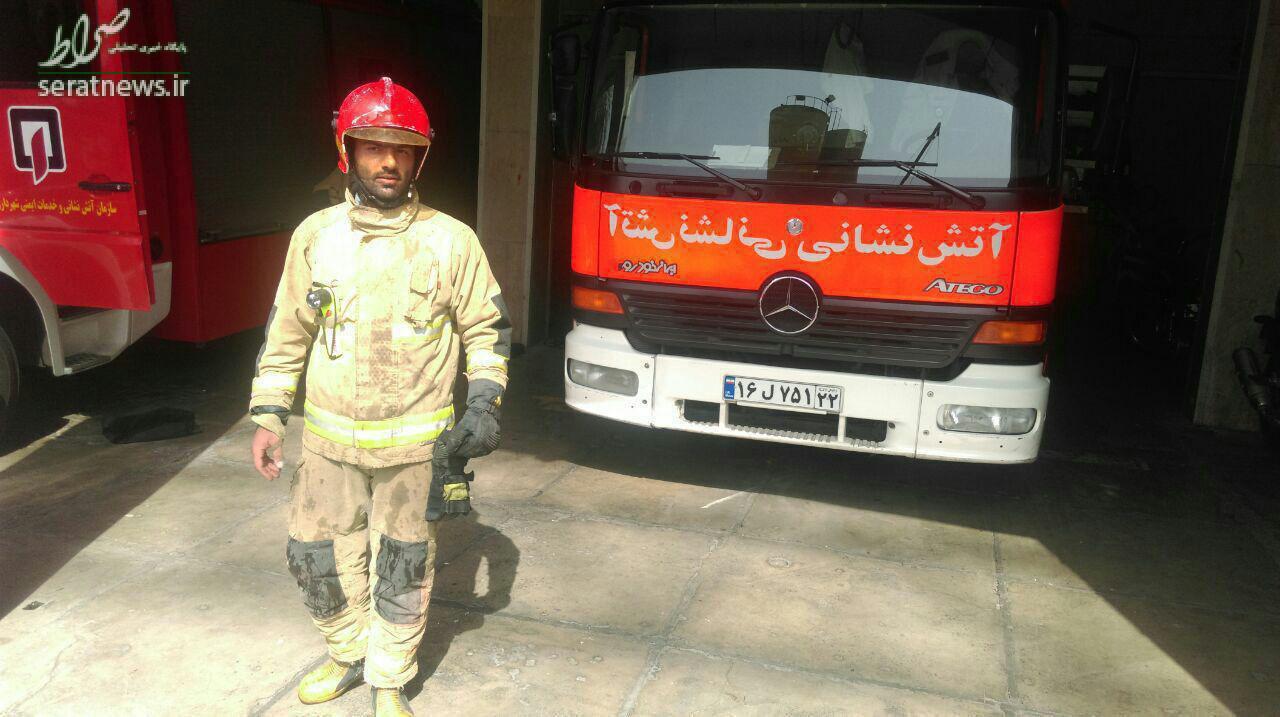 نخستین عکس منتشرشده از شهید آتش نشان نخستین عکس منتشرشده از شهید آتش نشان