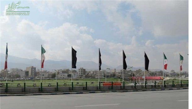 عکس/ پرچم های تهران سیاهپوش شد عکس/ پرچم های تهران سیاهپوش شد