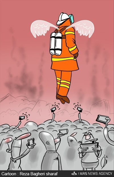 کاریکاتور/ مانع بزرگ امداد رسانی در پلاسکو! کاریکاتور/ مانع بزرگ امداد رسانی در پلاسکو!