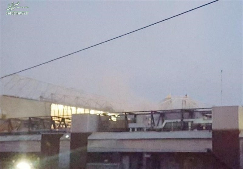 آتش‌سوزی در ورزشگاه اولدترافورد + عکس