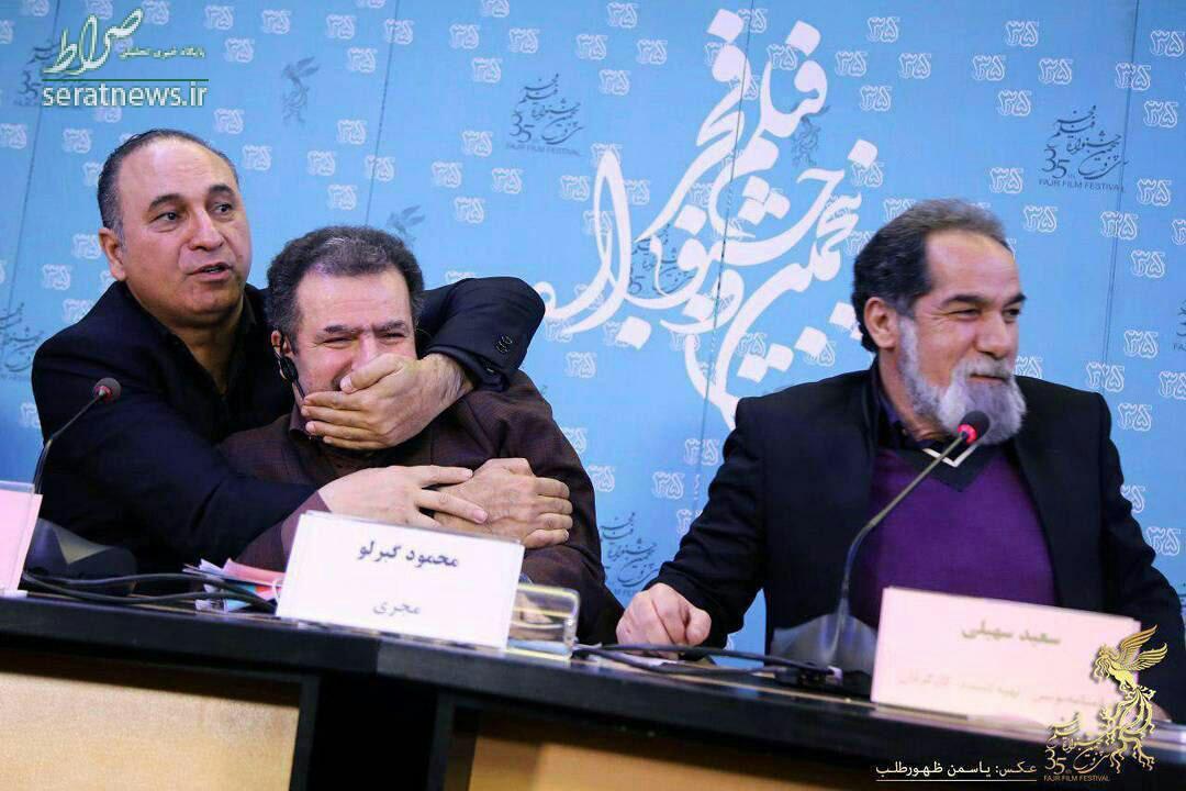 عکس/ شوخي عجيب حميد فرخ نژاد با گبرلو