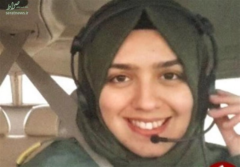 عکس/ خلبان محجبه جنگنده ترکیه