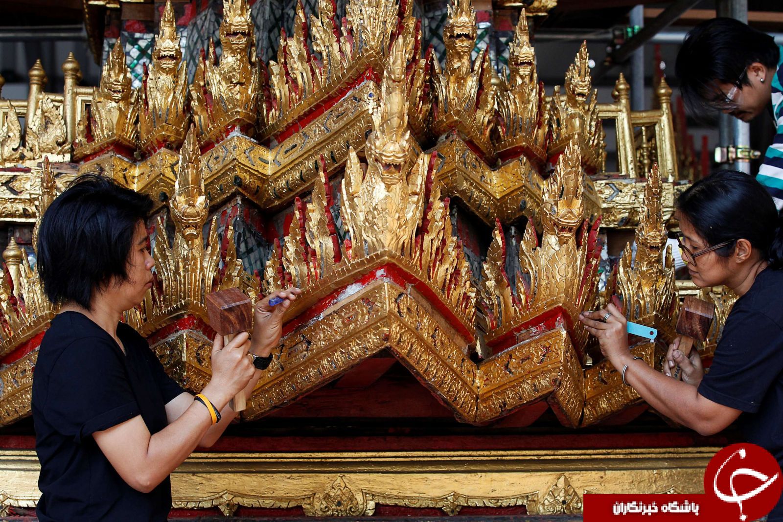 ارابه‌ای که پادشاه تایلند را به بهشت می‌برد +تصاویر