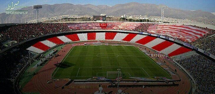 عکس/ طرح موزاییکی بزرگ پرسپولیسی‌ها برای دربی