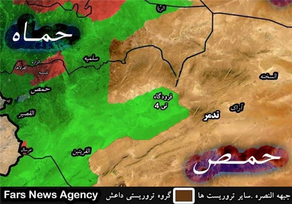 آنچه اکنون در مرکز سوریه می‌گذرد +نقشه