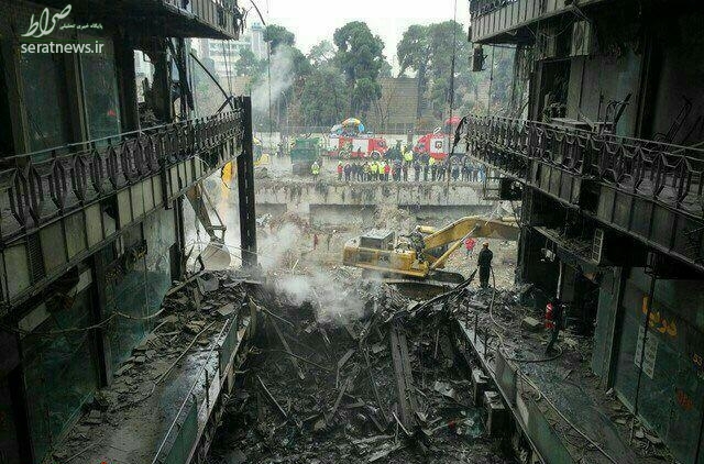 عکس/ عملیات آواربرداری، از نمای داخل پلاسکو عکس/ عملیات آواربرداری، از نمای داخل پلاسکو