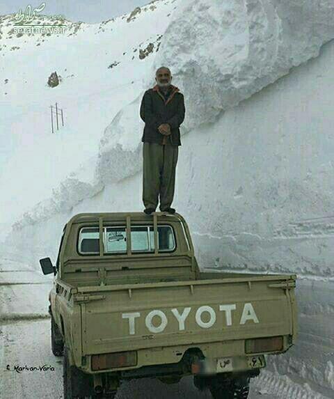 عکس/ ارتفاع برف در مريوان