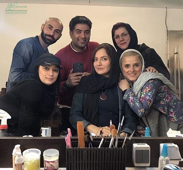 مهناز افشار در پشت صحنه 