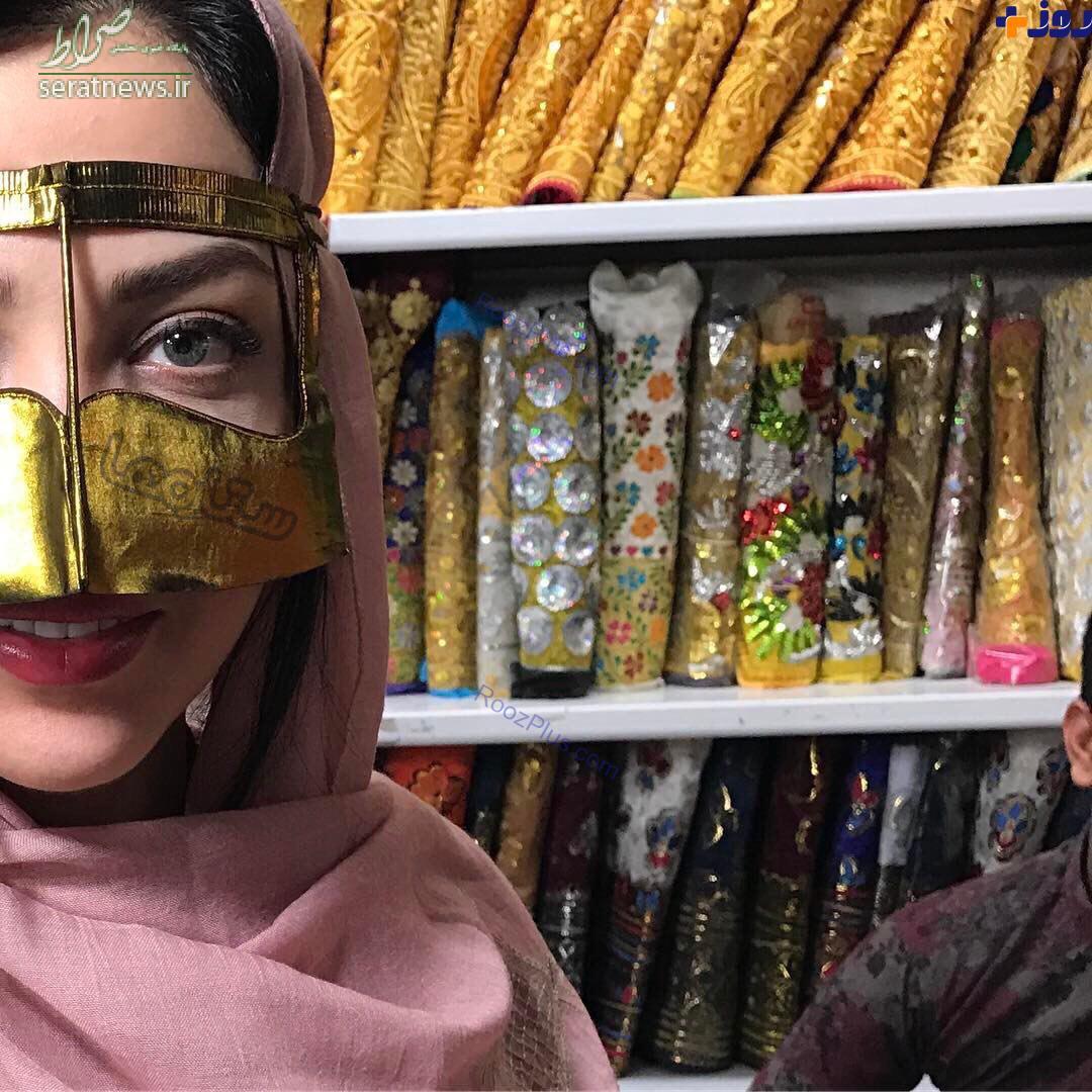عکس/ لیلا اوتادی با پوشش بندرعباسی‌ها