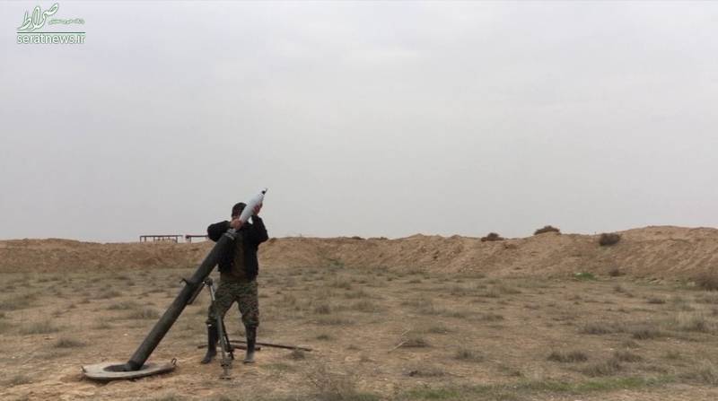 شلیک خمپاره به اهداف «داعش» با ذکر یا زهرا(س)+عکس
