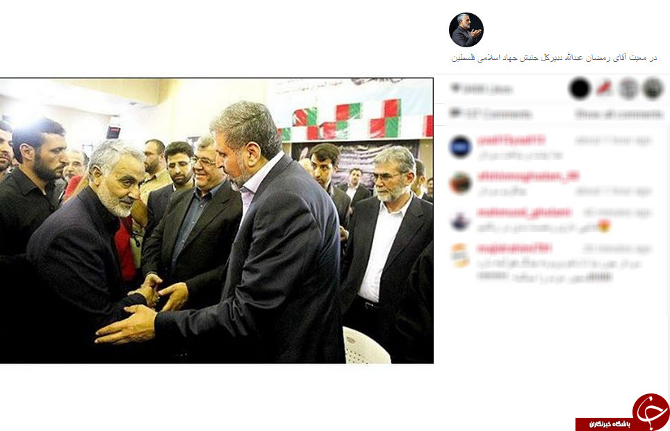 عکس/ حاج قاسم در کنار رمضان عبدالله