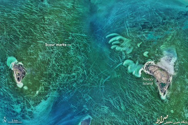 عکس/ خطوط مرموز در بستر دریای خزر عکس/ خطوط مرموز در بستر دریای خزر