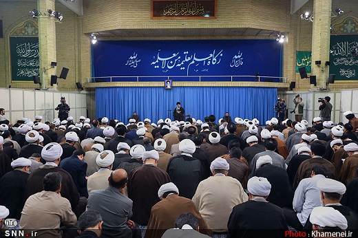 تصاویر/مراسم عزاداری امام کاظم(ع)در محضر رهبر انقلاب