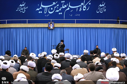 تصاویر/مراسم عزاداری امام کاظم(ع)در محضر رهبر انقلاب