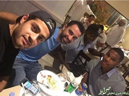 عکس/ شام پورعلی گنجی با ژاوی عکس/ شام پورعلی گنجی با ژاوی