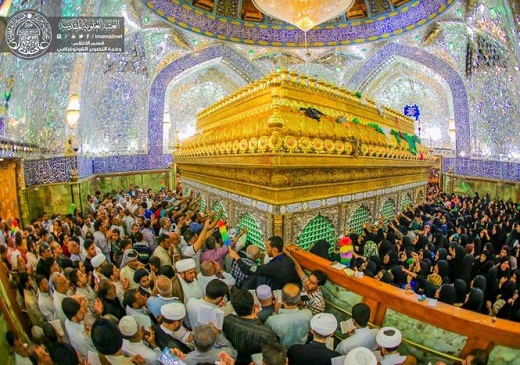 عکس/ حرم امام علی(ع) در شب عید مبعث