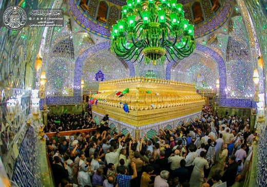 عکس/ حرم امام علی(ع) در شب عید مبعث