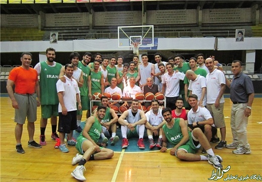 جشن تولدمربی تیم ملی بسکتبال در اردو +عکس