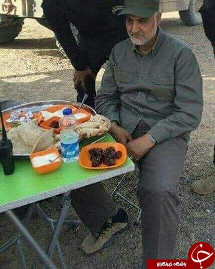 عکس/ غذای ویژه برای سردار سلیمانی