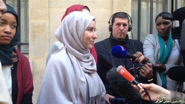 «روز حجاب» در دانشگاه پاریس + تصاویر
