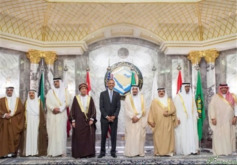 عکس یادگاری اوباما با سران شورای همکاری خلیج فارس