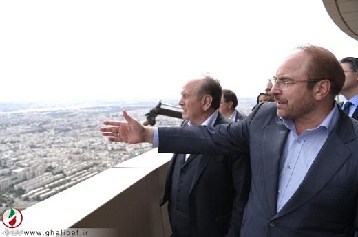 تصاویر/ شهرداران تهران و استانبول بالای برج میلاد