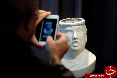 عکس/ مجسمه بدون مغز ترامپ