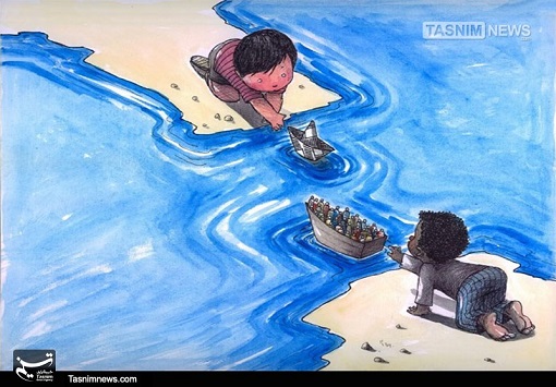 کاریکاتور/ دو دنیای متفاوت