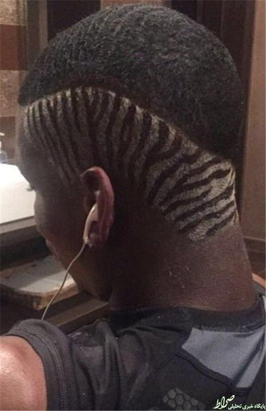 عکس/ مدل موی جدید و عجیب پوگبا