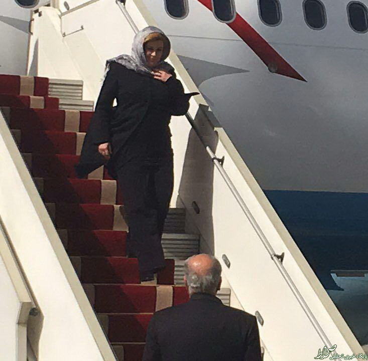 عکس/ ورود خانم رئیس جمهور به کشور