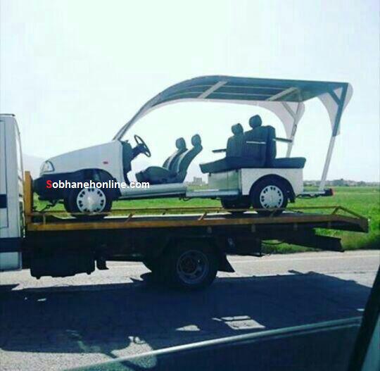 عکس/ پراید ویژه مسابقات گلف!