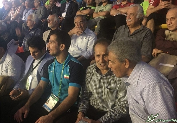 عکس/ مهمان ویژه مسابقات کشتی فرنگی