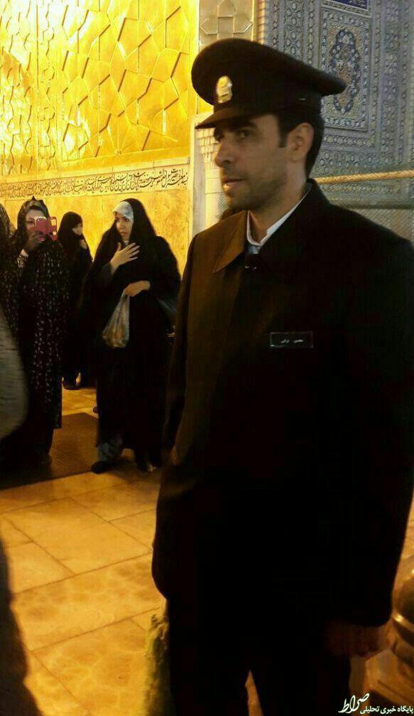 عکس/ محسن ترکی دربان حرم رضوی(ع)
